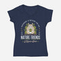 Nature Neighbor Camp-Womens-V-Neck-Tee-Logozaste