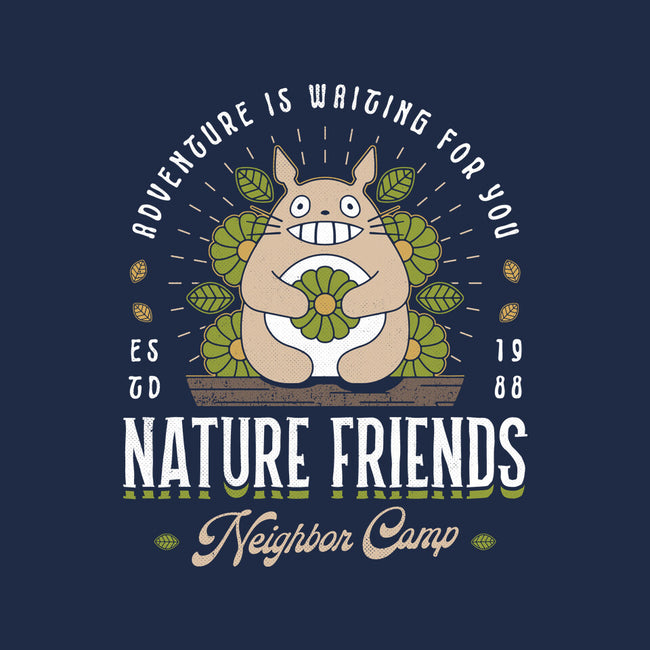 Nature Neighbor Camp-Womens-V-Neck-Tee-Logozaste
