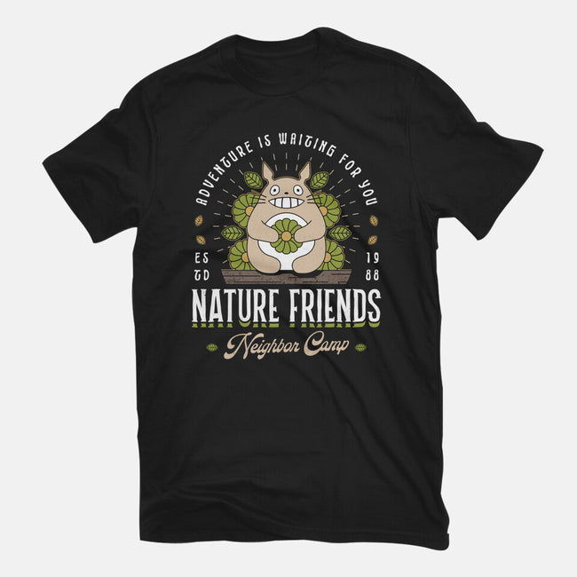Nature Neighbor Camp-Mens-Basic-Tee-Logozaste