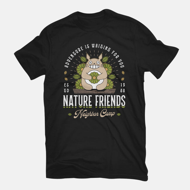 Nature Neighbor Camp-Womens-Basic-Tee-Logozaste