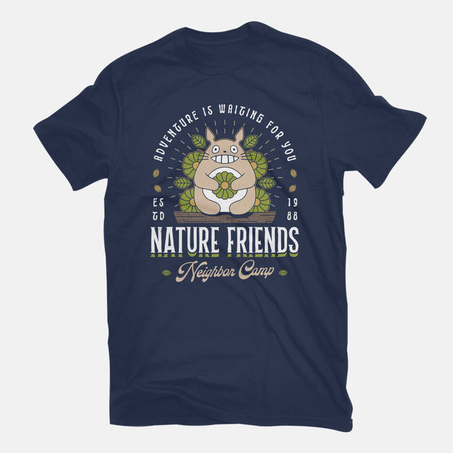 Nature Neighbor Camp-Mens-Basic-Tee-Logozaste