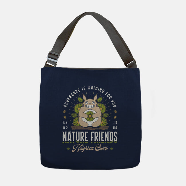 Nature Neighbor Camp-None-Adjustable Tote-Bag-Logozaste