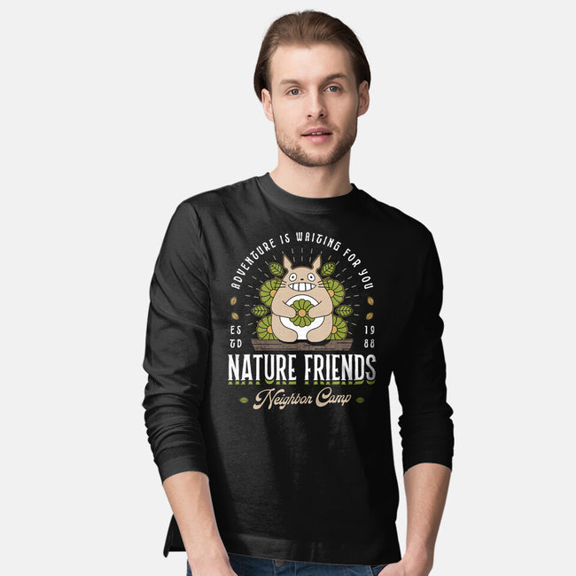 Nature Neighbor Camp-Mens-Long Sleeved-Tee-Logozaste