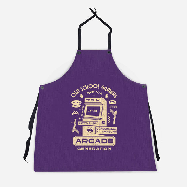 Arcade Gamers-Unisex-Kitchen-Apron-Logozaste