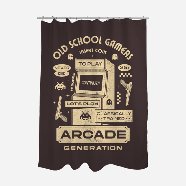 Arcade Gamers-None-Polyester-Shower Curtain-Logozaste