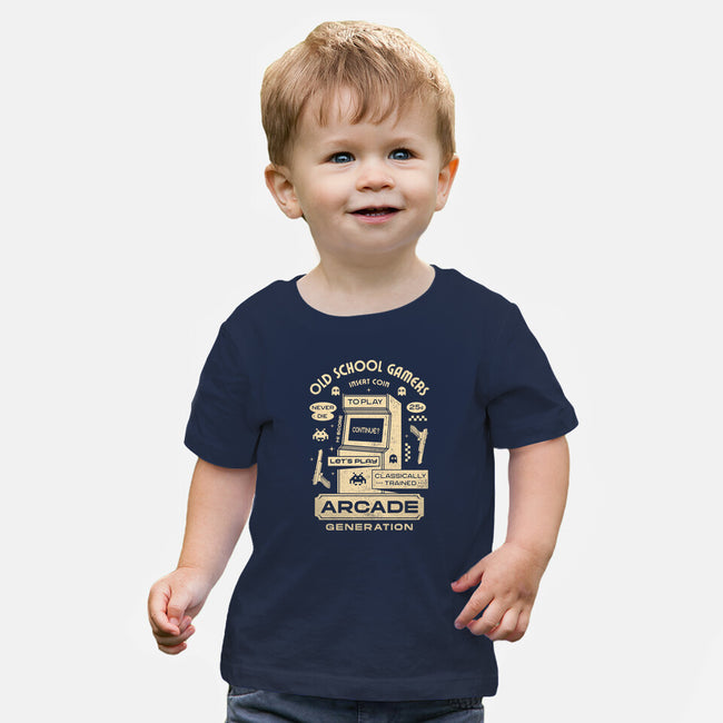 Arcade Gamers-Baby-Basic-Tee-Logozaste