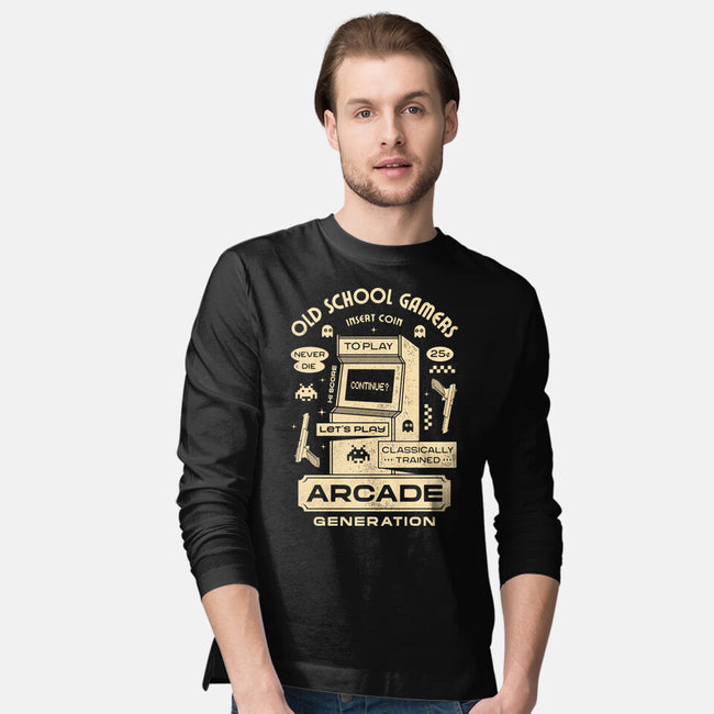 Arcade Gamers-Mens-Long Sleeved-Tee-Logozaste
