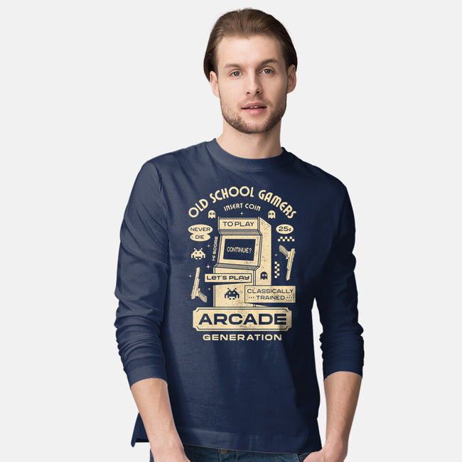 Arcade Gamers-Mens-Long Sleeved-Tee-Logozaste