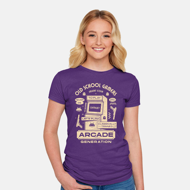 Arcade Gamers-Womens-Fitted-Tee-Logozaste