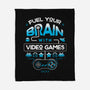 Fuel Your Brain-None-Fleece-Blanket-Logozaste