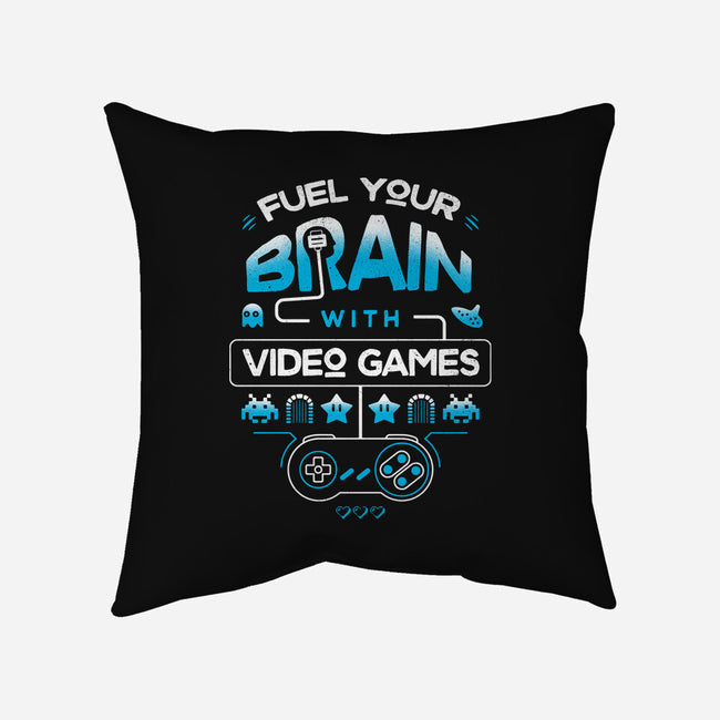 Fuel Your Brain-None-Removable Cover w Insert-Throw Pillow-Logozaste