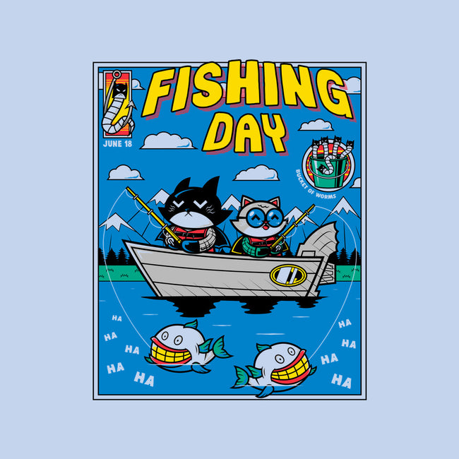 Gotham Fishing Day-None-Glossy-Sticker-krisren28