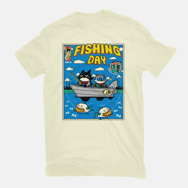 Gotham Fishing Day-Mens-Basic-Tee-krisren28