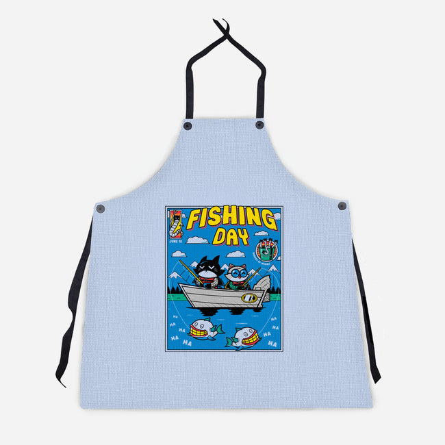 Gotham Fishing Day-Unisex-Kitchen-Apron-krisren28