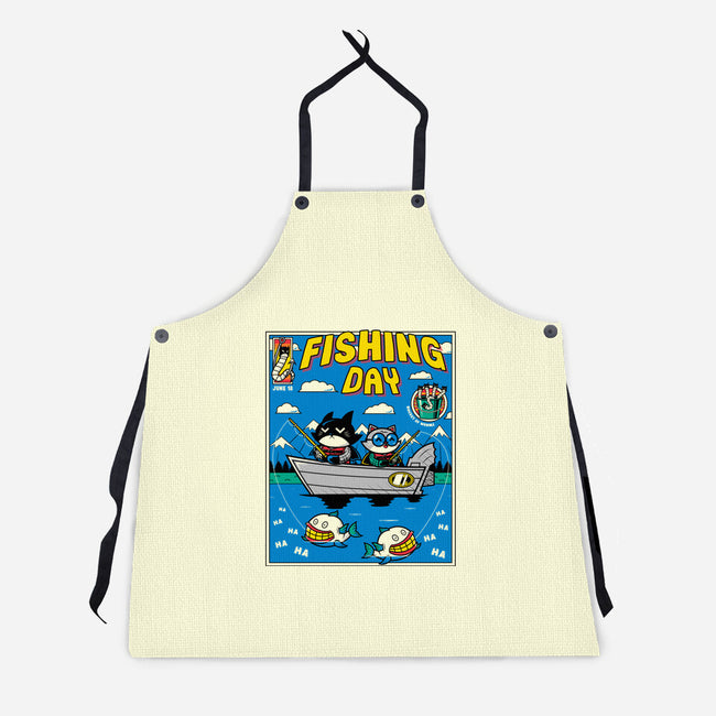 Gotham Fishing Day-Unisex-Kitchen-Apron-krisren28