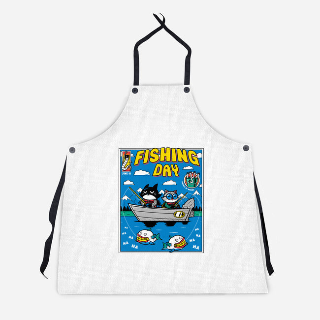 Gotham Fishing Day-Unisex-Kitchen-Apron-krisren28