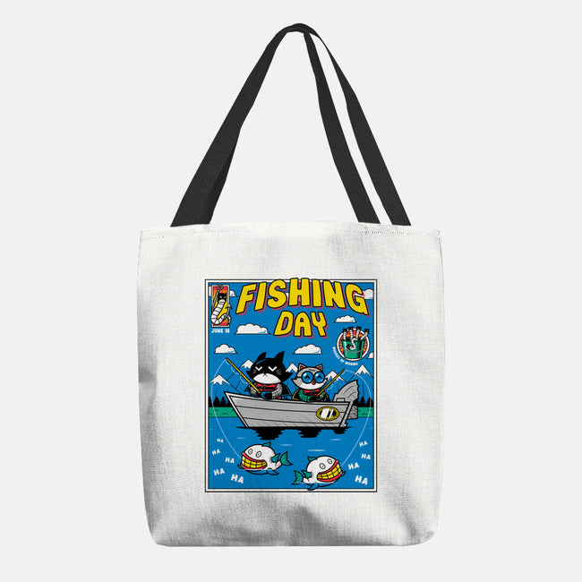 Gotham Fishing Day-None-Basic Tote-Bag-krisren28