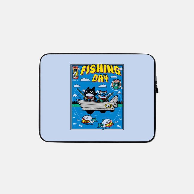 Gotham Fishing Day-None-Zippered-Laptop Sleeve-krisren28