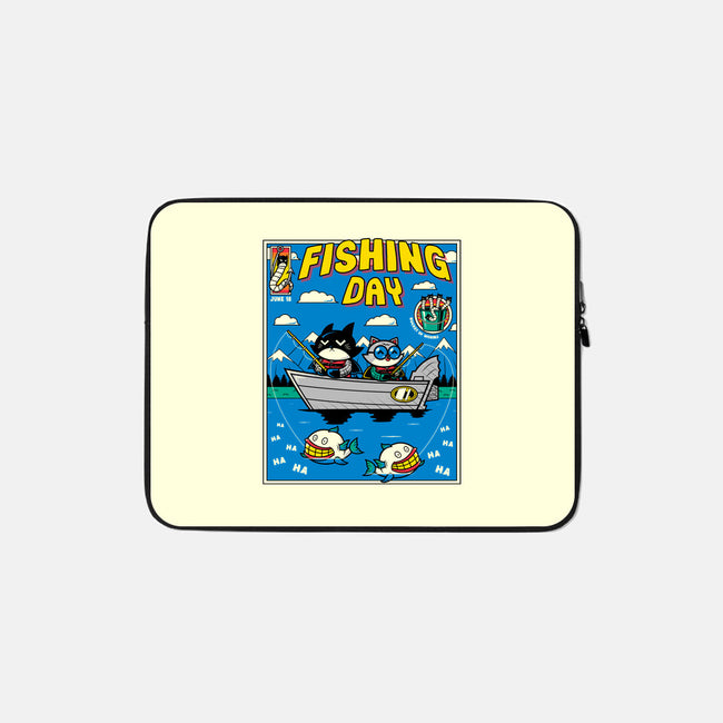 Gotham Fishing Day-None-Zippered-Laptop Sleeve-krisren28