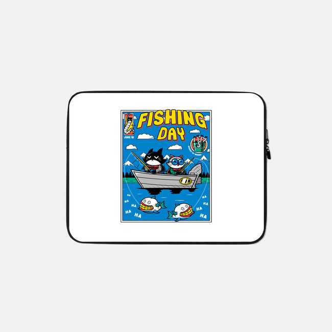 Gotham Fishing Day-None-Zippered-Laptop Sleeve-krisren28