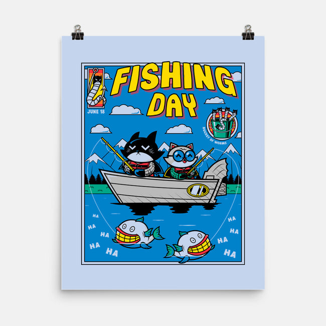 Gotham Fishing Day-None-Matte-Poster-krisren28