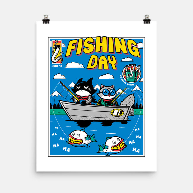 Gotham Fishing Day-None-Matte-Poster-krisren28