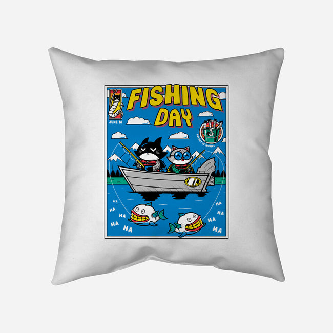 Gotham Fishing Day-None-Removable Cover-Throw Pillow-krisren28