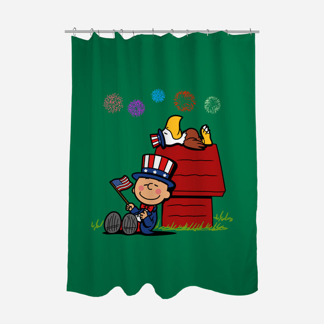 Patriotic Nuts-None-Polyester-Shower Curtain-Boggs Nicolas