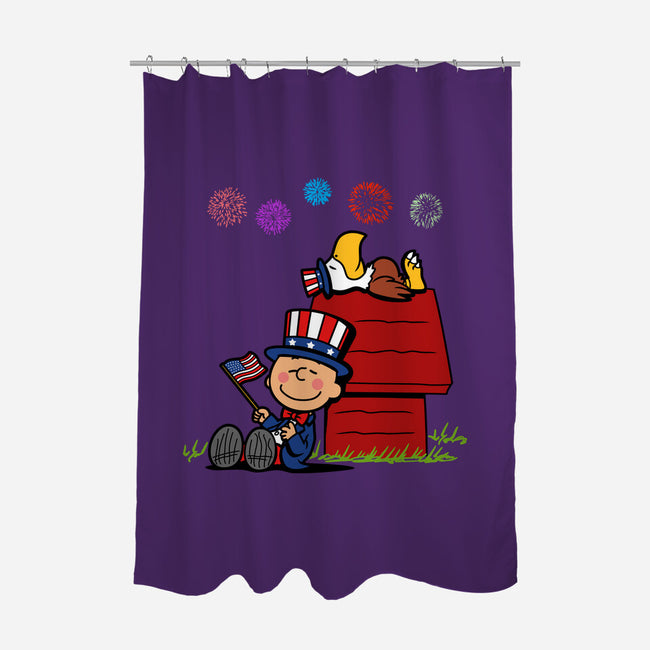 Patriotic Nuts-None-Polyester-Shower Curtain-Boggs Nicolas