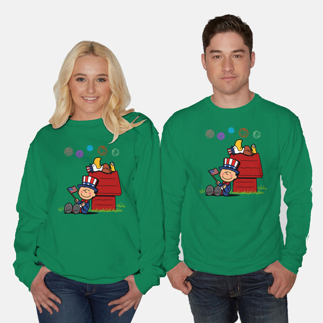 Patriotic Nuts-Unisex-Crew Neck-Sweatshirt-Boggs Nicolas
