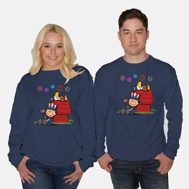 Patriotic Nuts-Unisex-Crew Neck-Sweatshirt-Boggs Nicolas