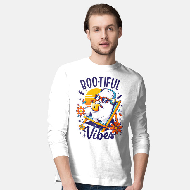 Ghostly Summer Vibes-Mens-Long Sleeved-Tee-Snouleaf