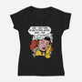 Pop Rogue-Womens-V-Neck-Tee-zascanauta