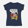 Pop Rogue-Womens-V-Neck-Tee-zascanauta