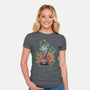 My Master My Dad-Womens-Fitted-Tee-nickzzarto