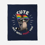 Cute But Will Fight-None-Fleece-Blanket-tobefonseca