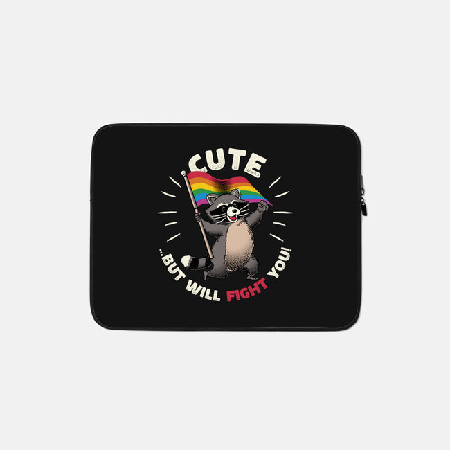 Cute But Will Fight-None-Zippered-Laptop Sleeve-tobefonseca