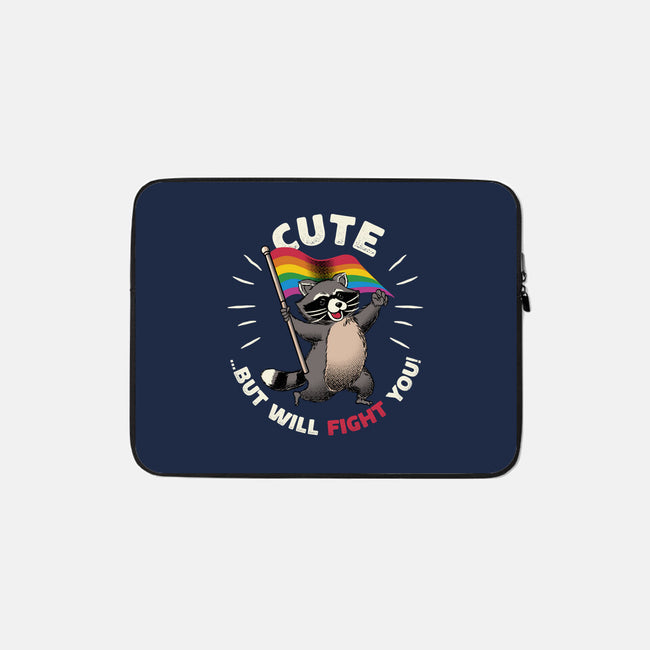 Cute But Will Fight-None-Zippered-Laptop Sleeve-tobefonseca