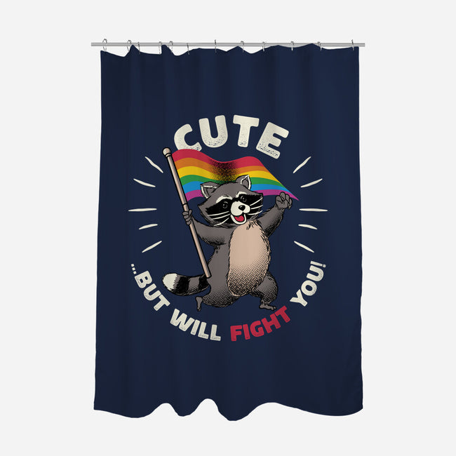 Cute But Will Fight-None-Polyester-Shower Curtain-tobefonseca