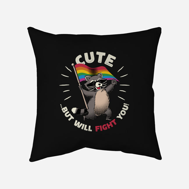 Cute But Will Fight-None-Removable Cover w Insert-Throw Pillow-tobefonseca
