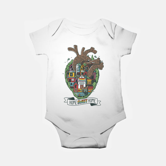 Home Sweet Home Pride-Baby-Basic-Onesie-tobefonseca