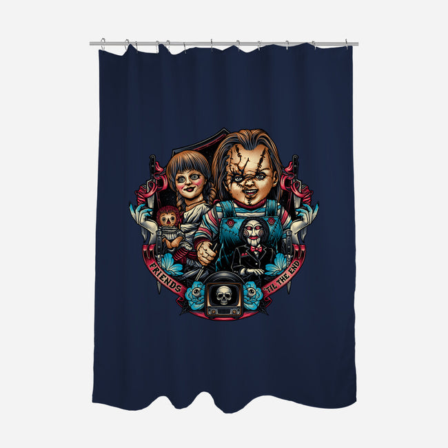 Til The End-None-Polyester-Shower Curtain-momma_gorilla