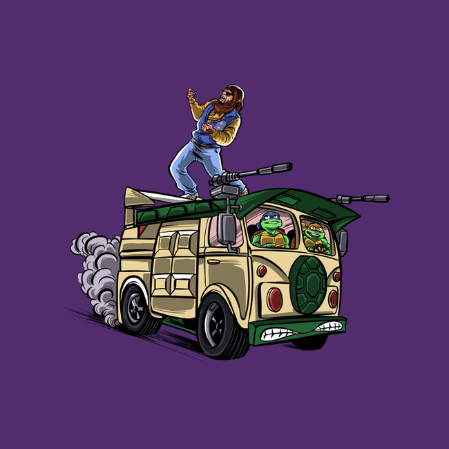 Surfing In The Turtle Van-Womens-Fitted-Tee-zascanauta