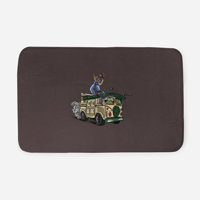 Surfing In The Turtle Van-None-Memory Foam-Bath Mat-zascanauta