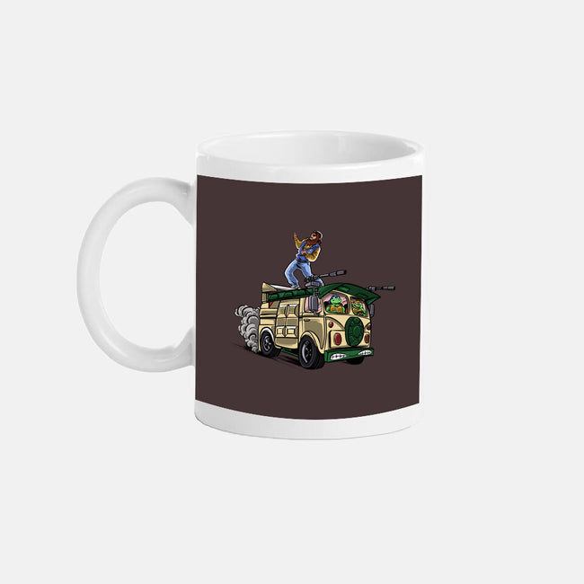 Surfing In The Turtle Van-None-Mug-Drinkware-zascanauta