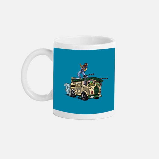 Surfing In The Turtle Van-None-Mug-Drinkware-zascanauta