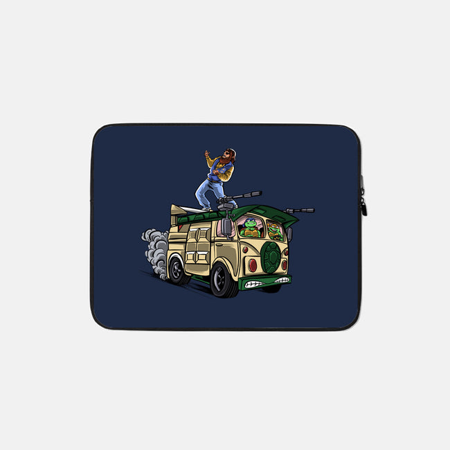 Surfing In The Turtle Van-None-Zippered-Laptop Sleeve-zascanauta