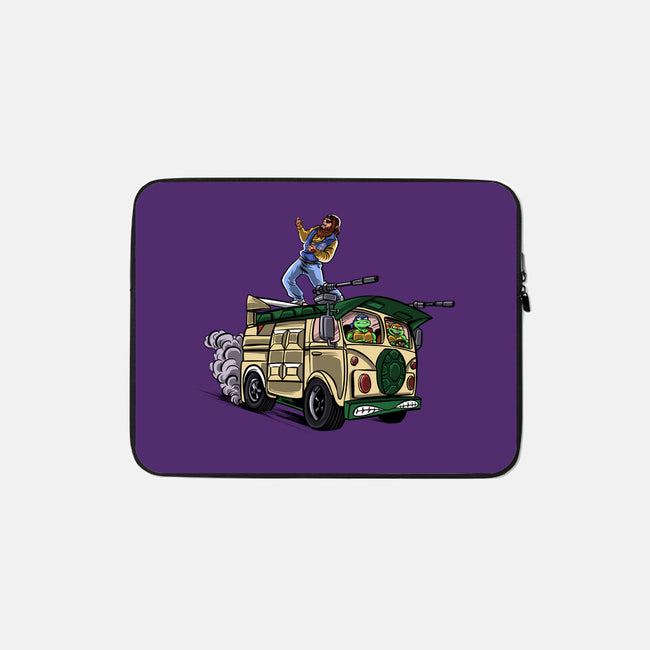 Surfing In The Turtle Van-None-Zippered-Laptop Sleeve-zascanauta