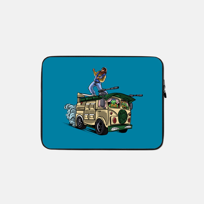 Surfing In The Turtle Van-None-Zippered-Laptop Sleeve-zascanauta