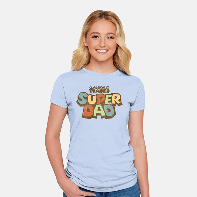 Classically Trained Dad-Womens-Fitted-Tee-retrodivision